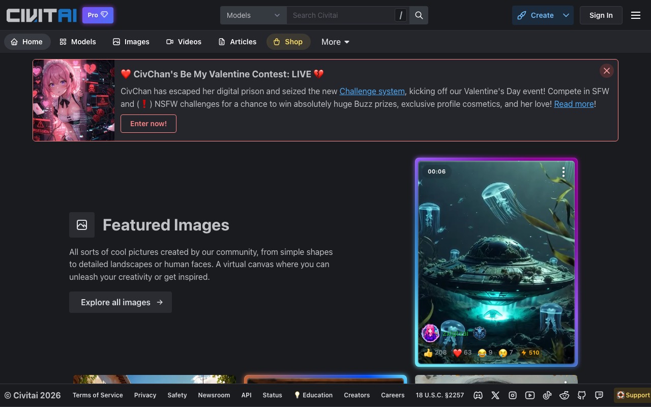 CivitAI — community-driven AI model platform