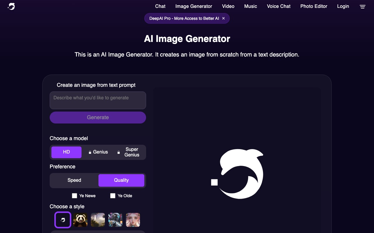 DeepAI — text-to-image AI generator