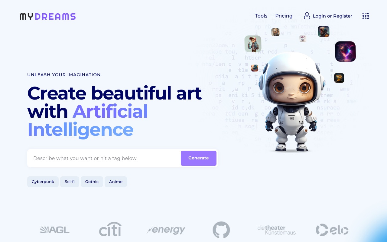 MyDreams.studio — AI scene generator